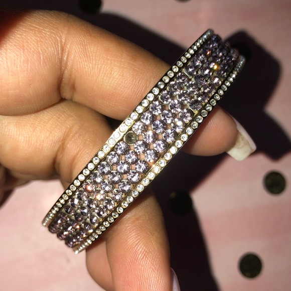 Rose Gold Swarovski Crystal Bangle - Picture 4 of 7